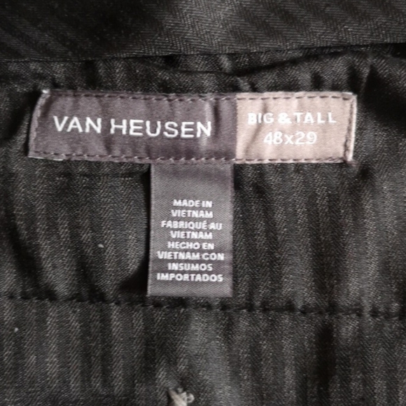 Van Heusen Dress Pants Big & Tall Grey, Size 48x29 - Picture 4 of 6